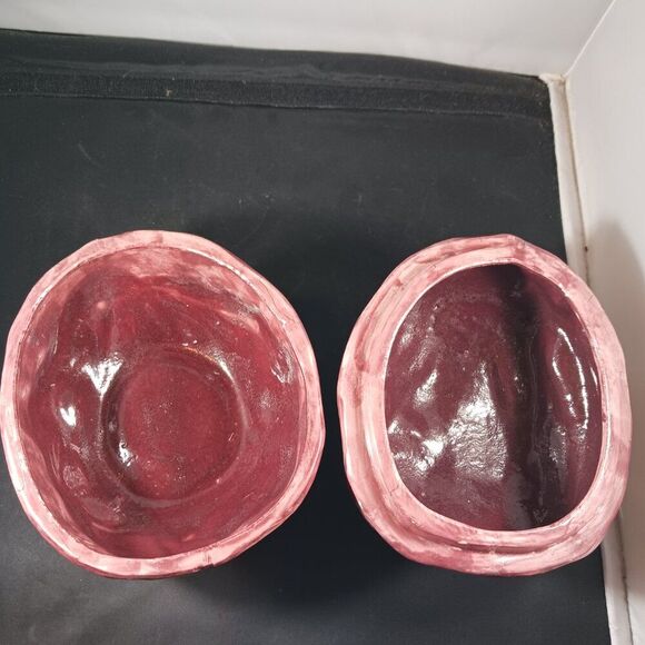 Vintage 80's Walnut Shaped Ceramic Nut Cookie Jar with Lid RARE - Picture 5 of 14